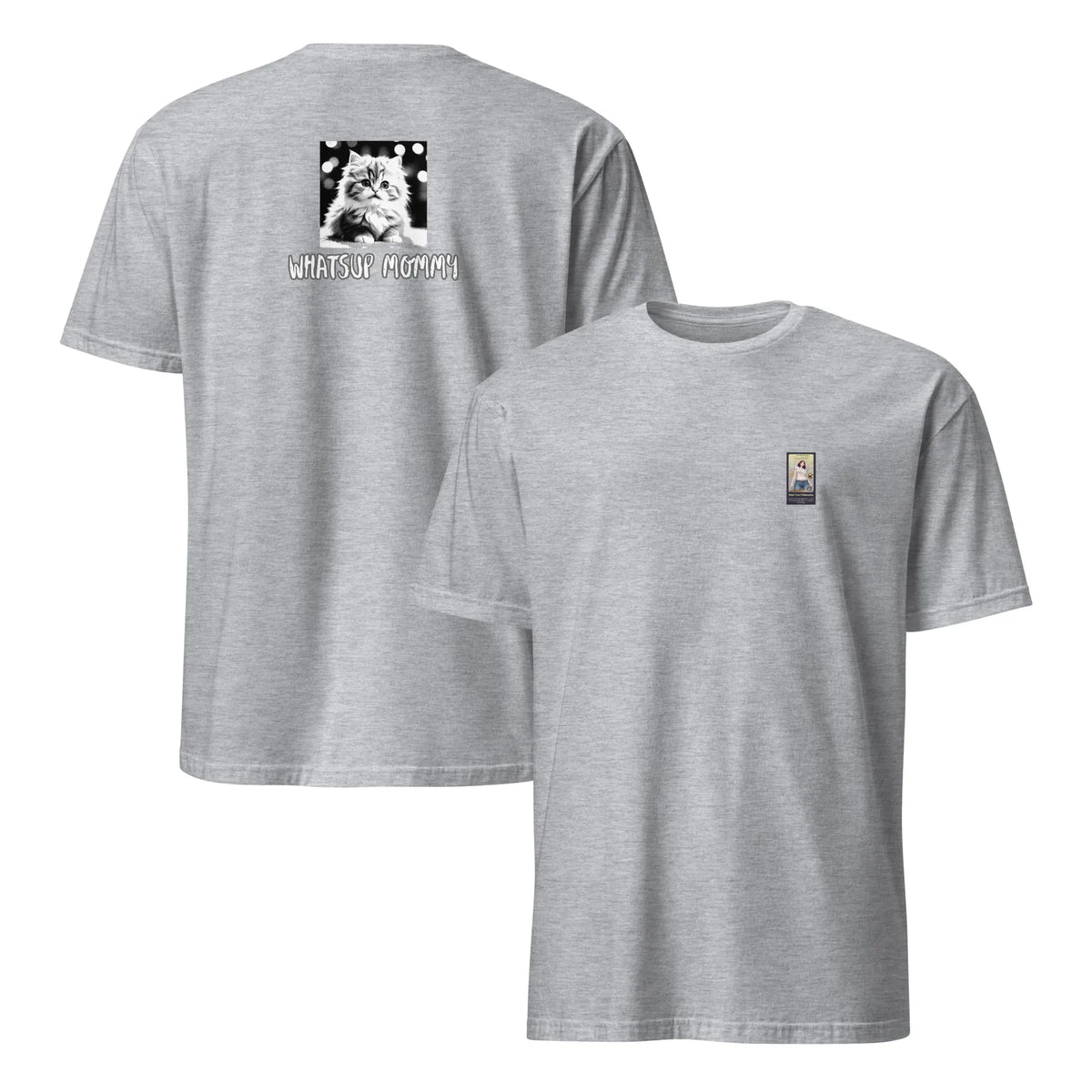 Retropet#4 Unisex T-Shirt in Sport Grey – Vorderansicht