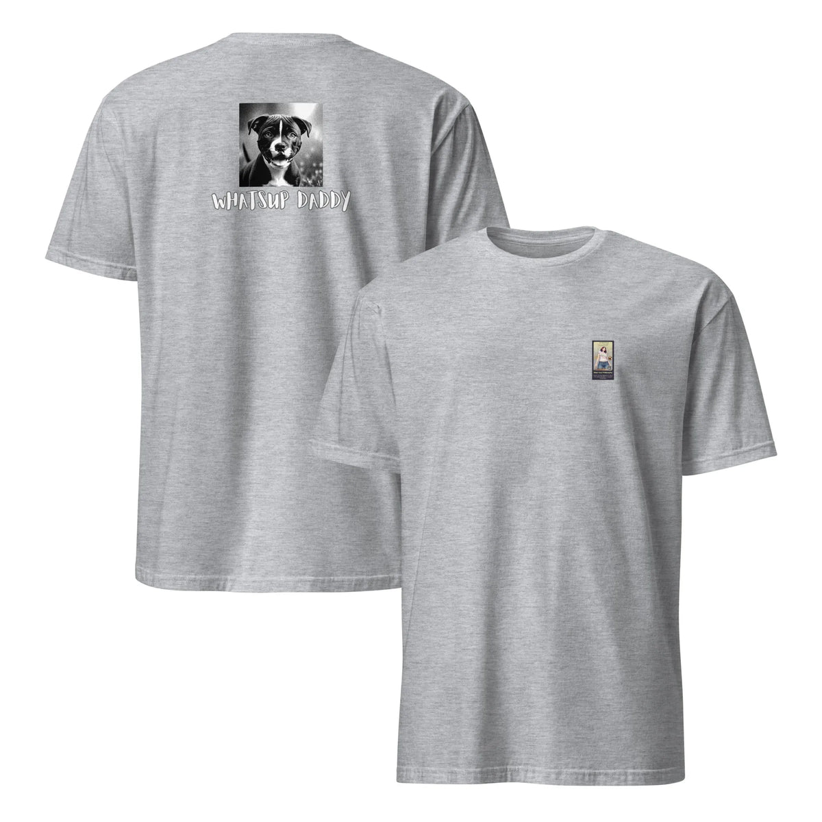 Retropet#5 Unisex T-Shirt in Sport Grey – Rückenansicht