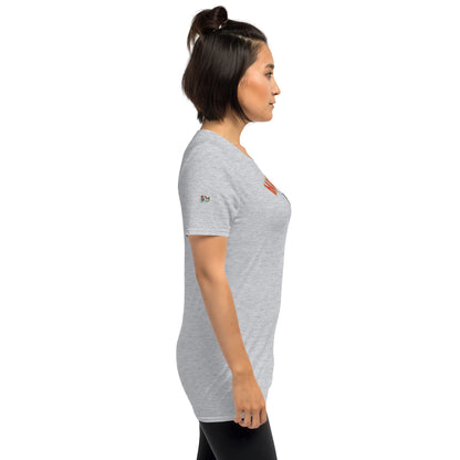Sport Grey Soulfood#2 T-Shirt, Rückseiten-nahe Ansicht mit kleinem Ärmel-Emblem