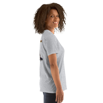 DISCO#1 Unisex T-Shirt in Sport-Grey – Seitenansicht rechts