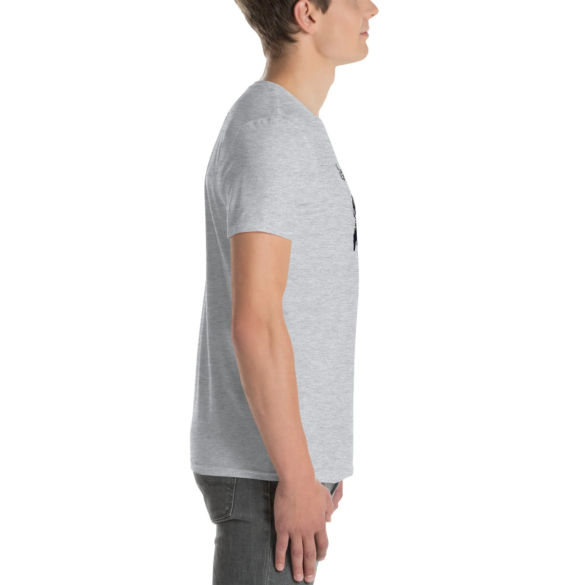 AMIG#3 Unisex T-Shirt in Sport-Grey – Seitenansicht rechts