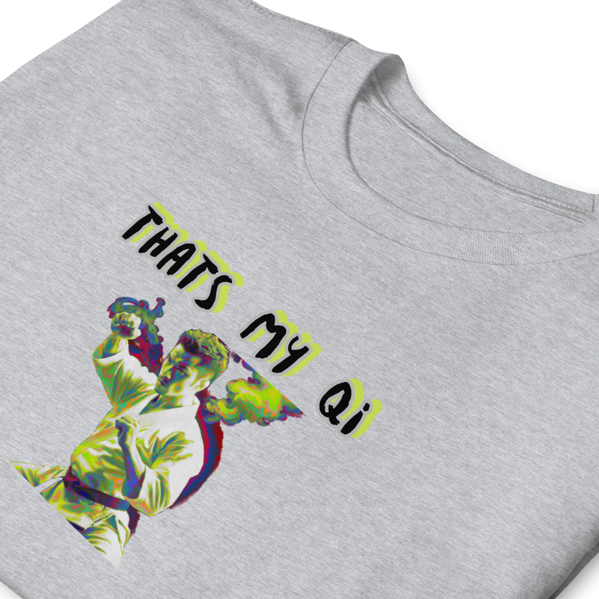 AMIG#1 Unisex T-Shirt in Sport-Grey – Detailansicht