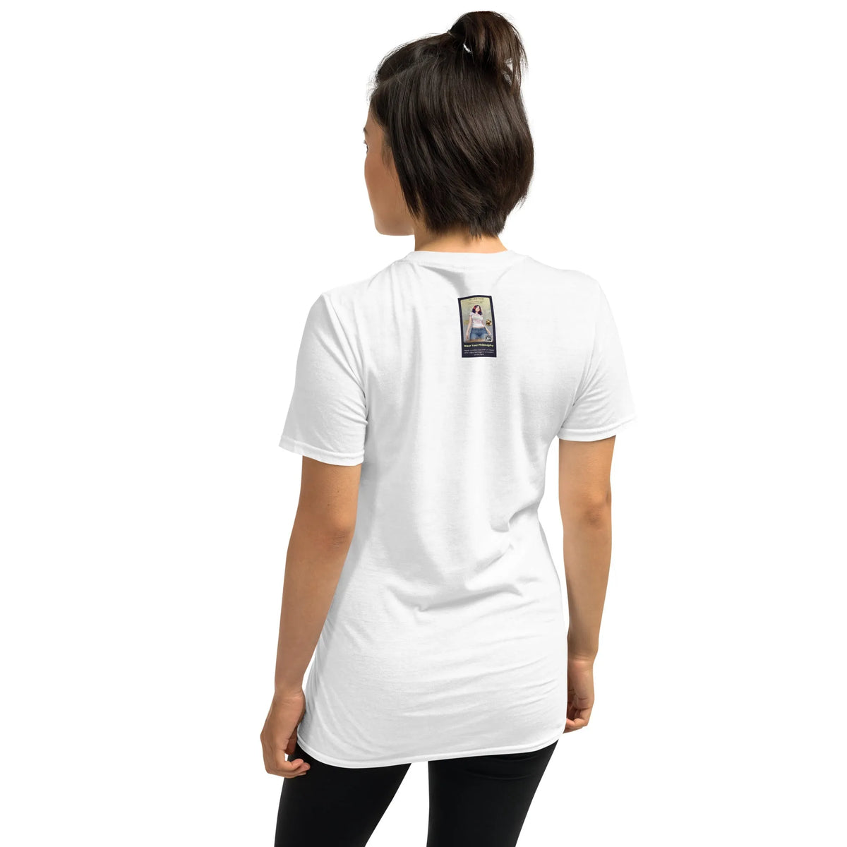 Retropet#3 Unisex T-Shirt in Weiß – Rückenansicht