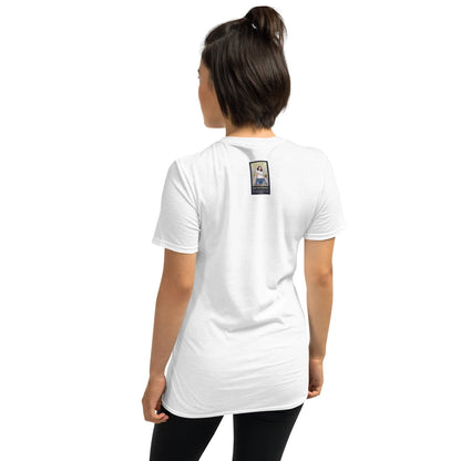 Retropet#3 Unisex T-Shirt in Weiß – Rückenansicht