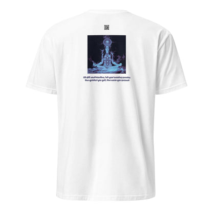 ZEN#1 Unisex T-Shirt in Weiß – Rückenansicht
