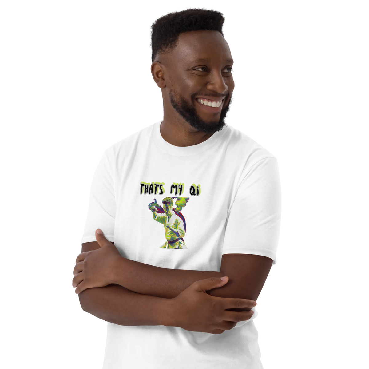 AMIG#1 Unisex T-Shirt in Weiß – Vorderansicht