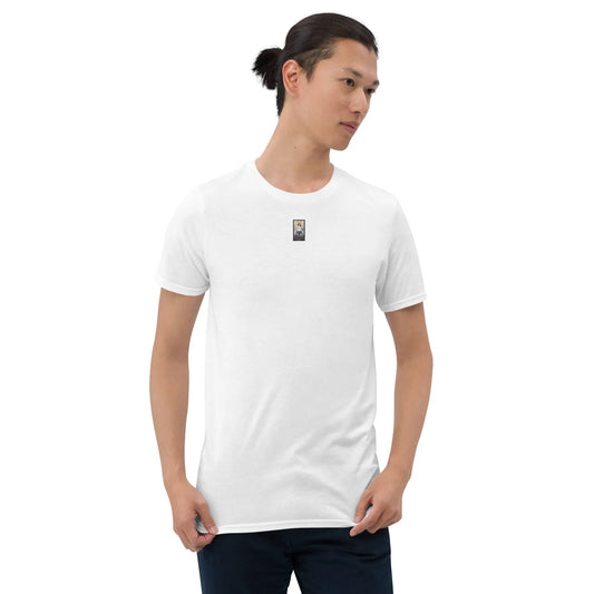 SBB#1 White Edition Unisex T-Shirt in Weiß – Vorderansicht