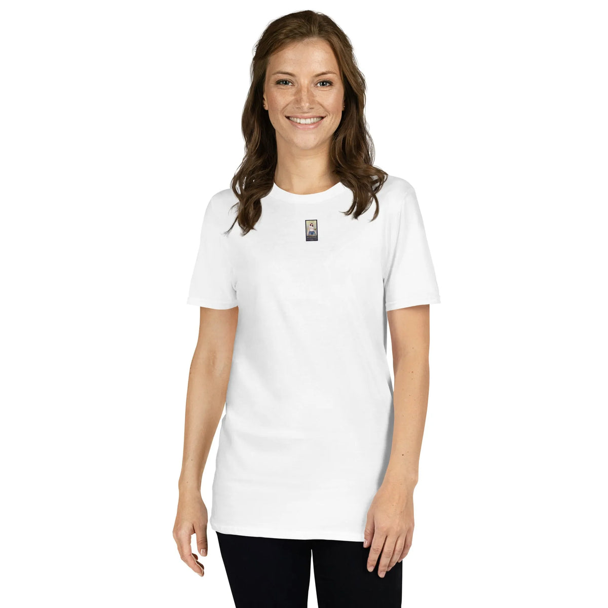 SBG#1 White Edition Unisex T-Shirt in Weiß – Vorderansicht
