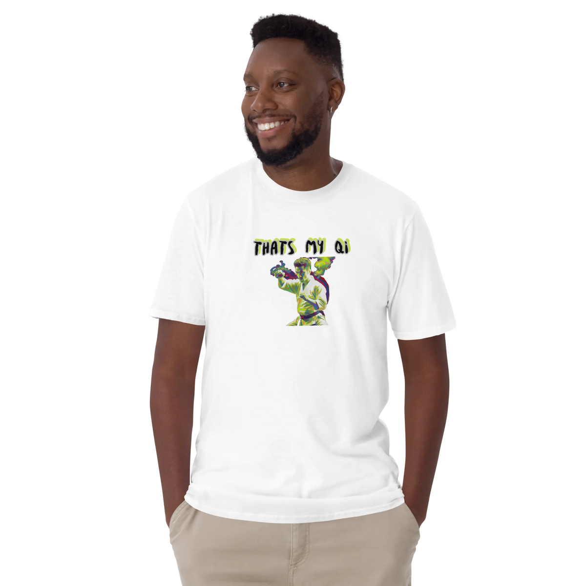 AMIG#1 Unisex T-Shirt in Weiß – Vorderansicht (5)