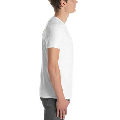 VHS#2 Unisex T-Shirt in Weiß – Seitenansicht rechts