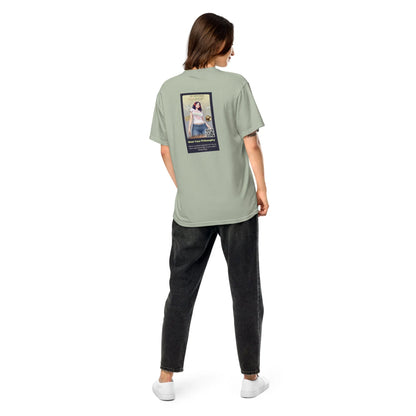 Heritage#1 garment-dyed heavyweight t-shirt in Bay – Rückenansicht
