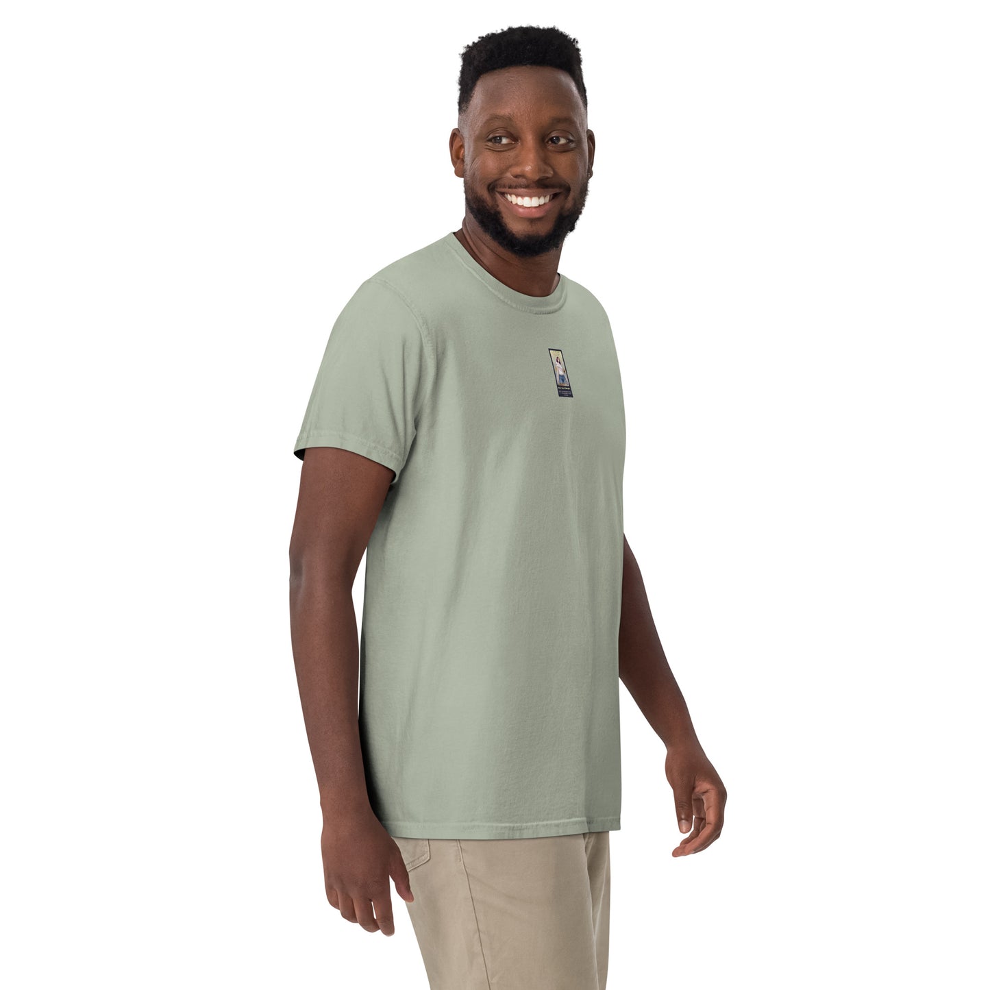 Bay heavyweight T-shirt, front chest logo patch print