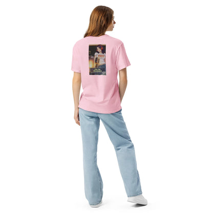 Heritage#2 garment-dyed heavyweight t-shirt in Blossom – Rückenansicht