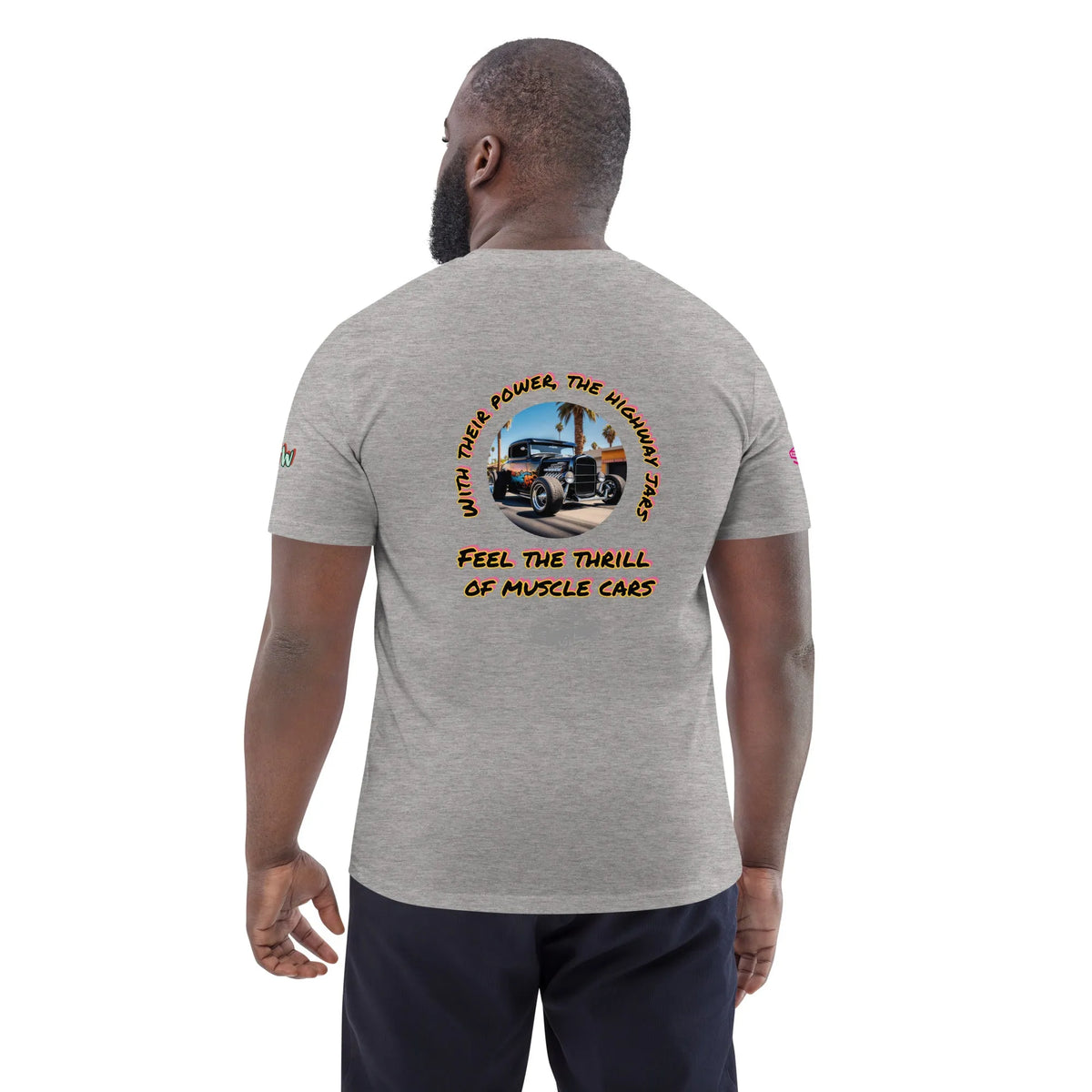 RetroCar#1 in Heather Grey – Rückenansicht