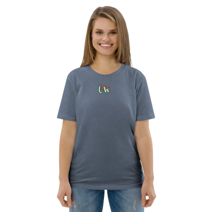 Georg Werner unisex organic cotton t-shirt, dark heather grey; small chest logo