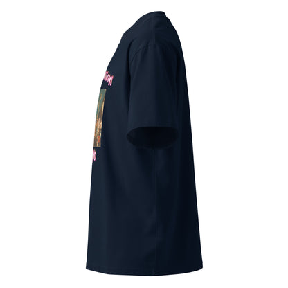 French Navy oversized T-shirt, other side showing 'Tokyo' graphic
