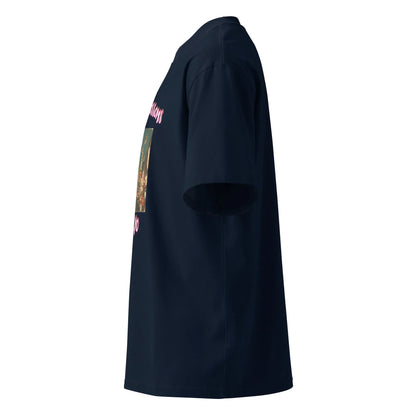 French Navy oversized T-shirt, other side showing 'Tokyo' graphic