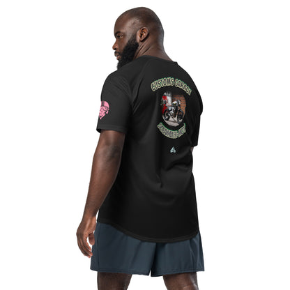Scrambler#1 T-shirt, black, back graphic print and short sleeves