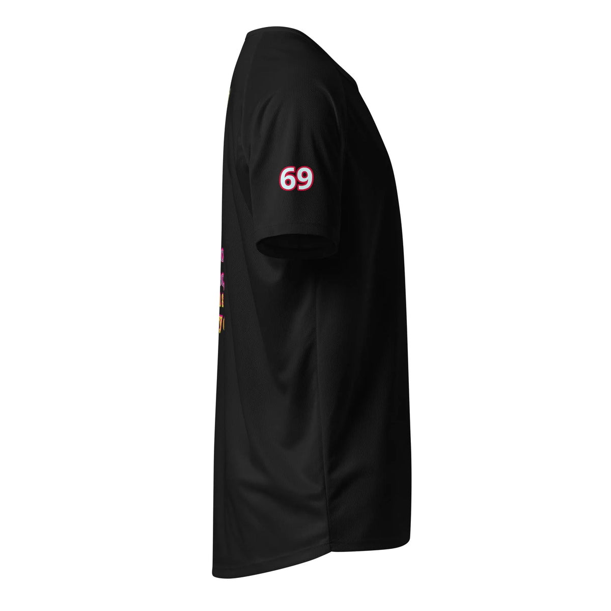 Scrambler#2 T-shirt, black, right sleeve with “69” print