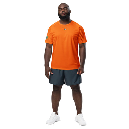 Scrambler#1 T-Shirt, Neonorange, kleiner Brust-Logoprint