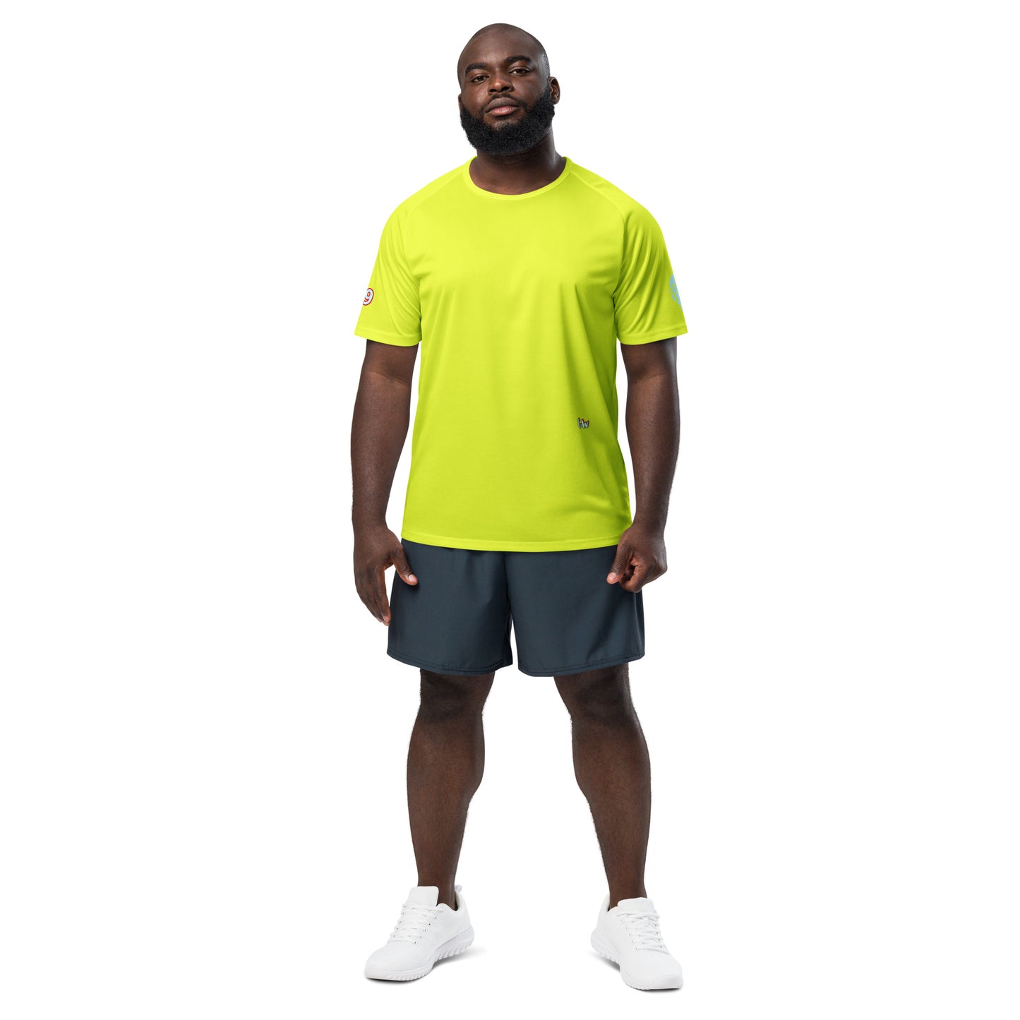 Scrambler#2 T-Shirt in Neon-Gelb, ganzflächig einfarbig mit dezenter Markenstickerei