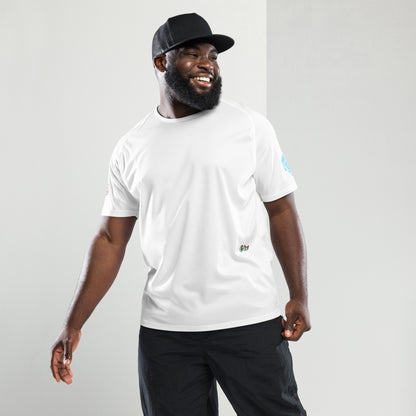Scrambler#2 T-shirt in white with crew neck and small chest logo