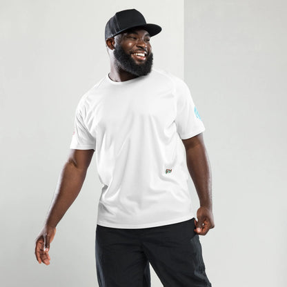 Scrambler#2 T-shirt in white with crew neck and small chest logo