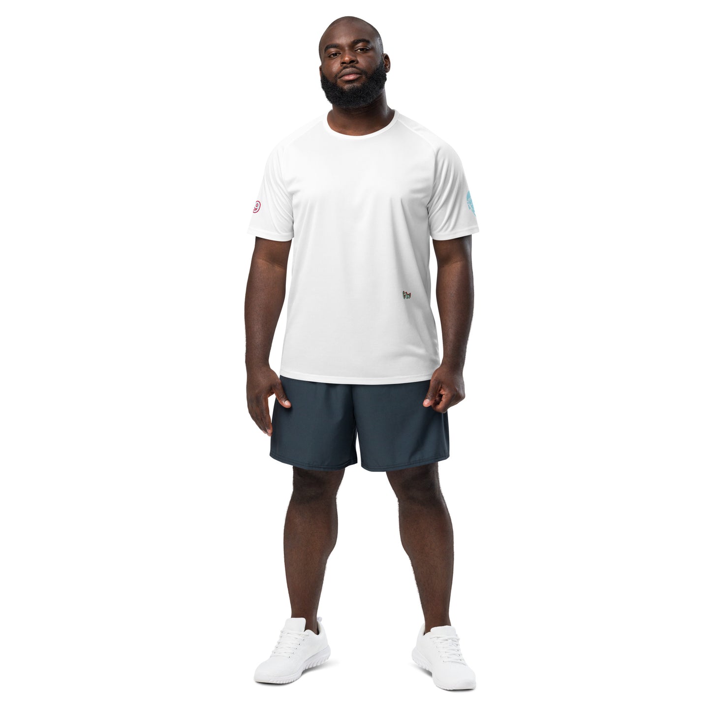 Scrambler#2 T-shirt, white, short sleeves and curved hem