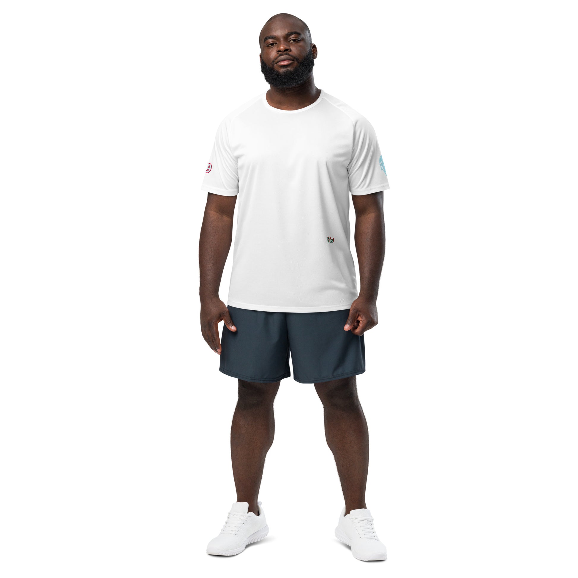 Scrambler#2 T-shirt, white, short sleeves and curved hem