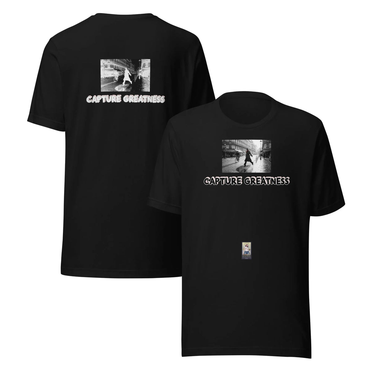 Photo#2 Unisex t-shirt in Schwarz – Vorderansicht