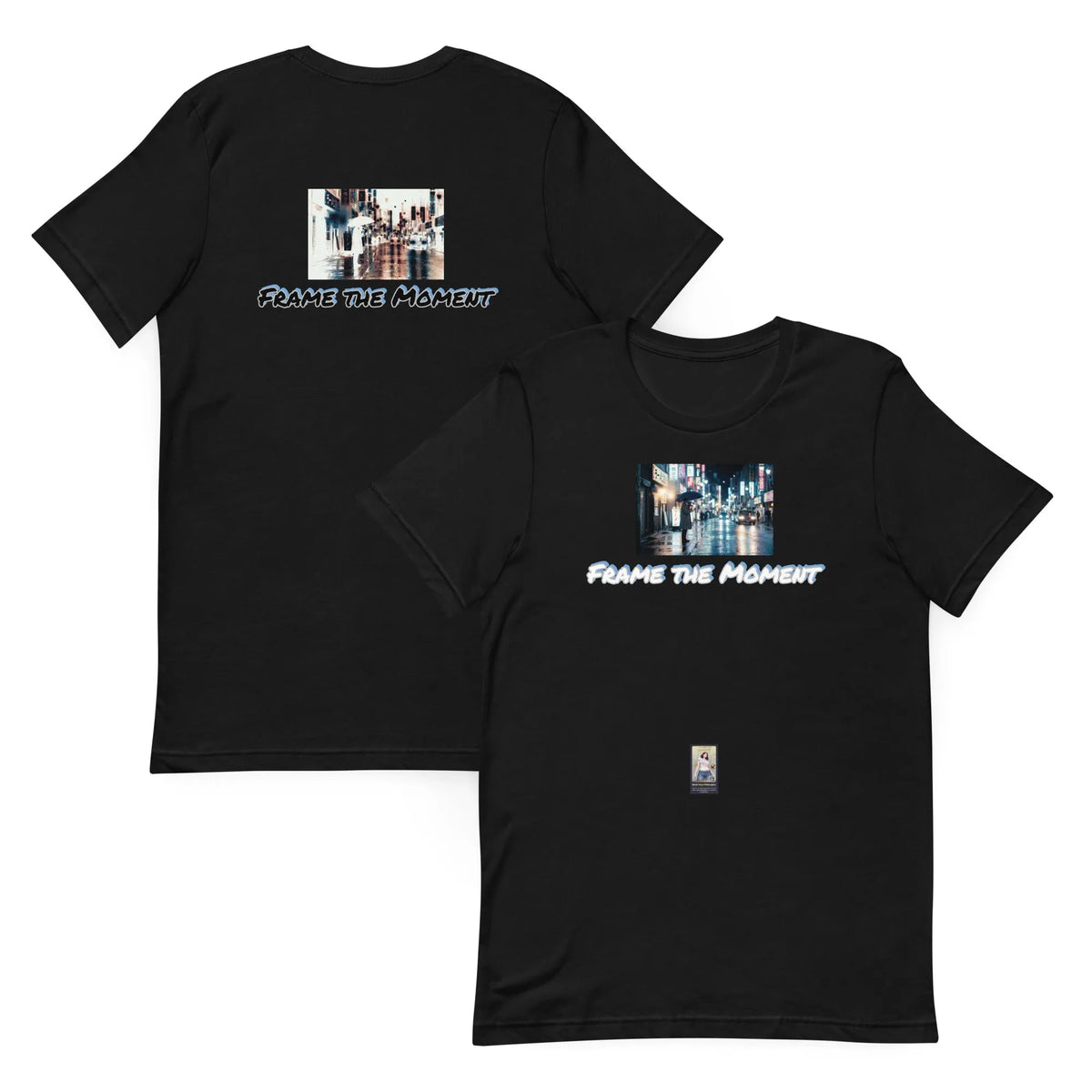 Photo#3 Unisex t-shirt in Schwarz – Vorderansicht Nahaufnahme