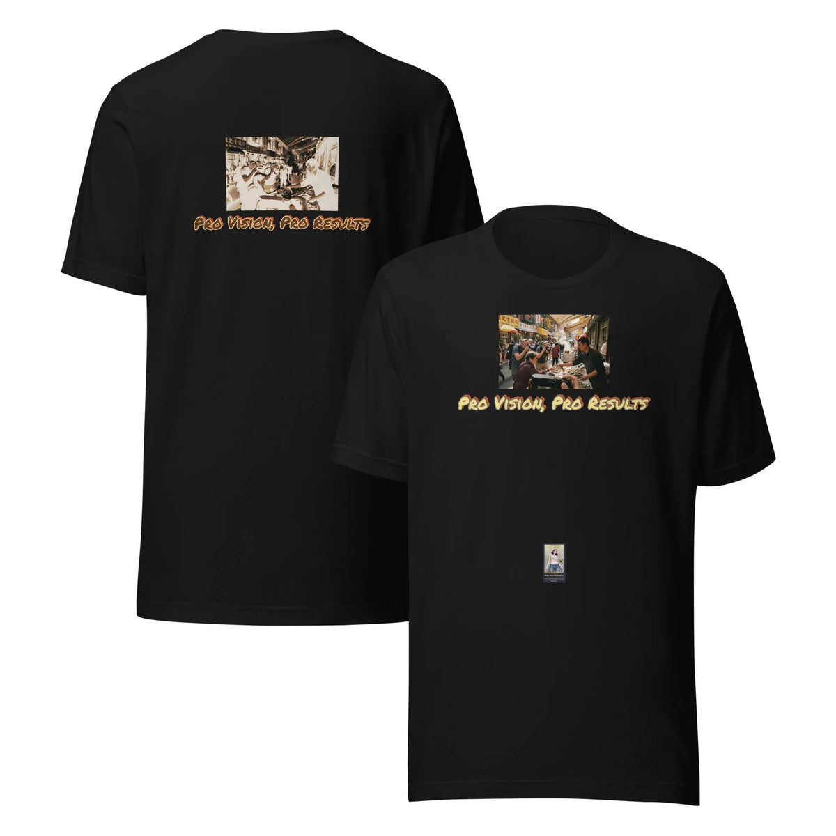 Photo#4 Unisex t-shirt in Schwarz – Vorderansicht