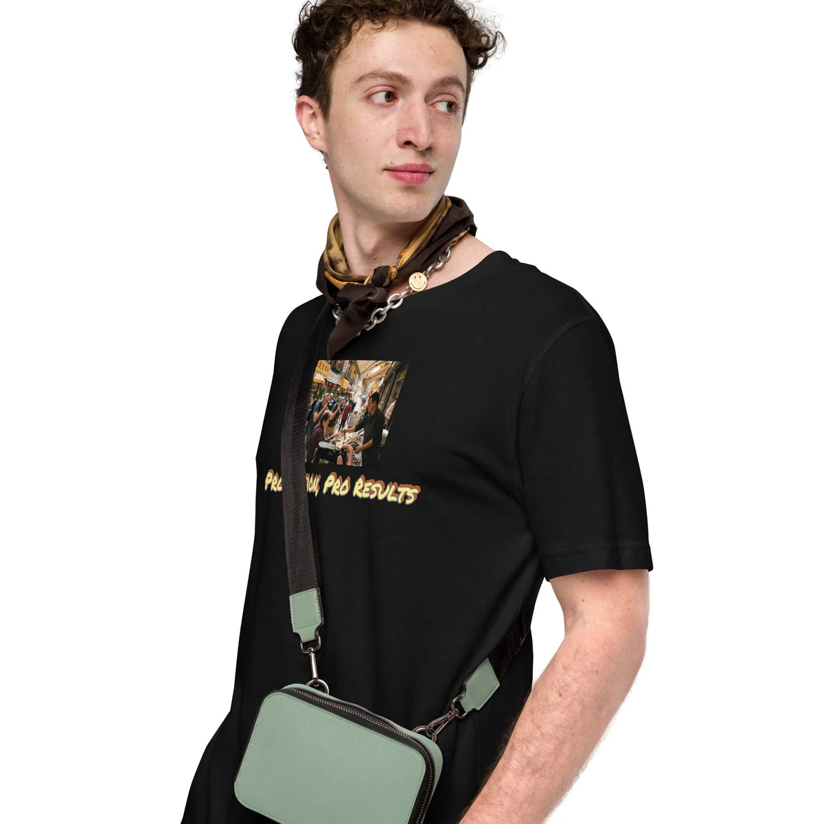 Photo#4 Unisex t-shirt in Schwarz – Seitenansicht links