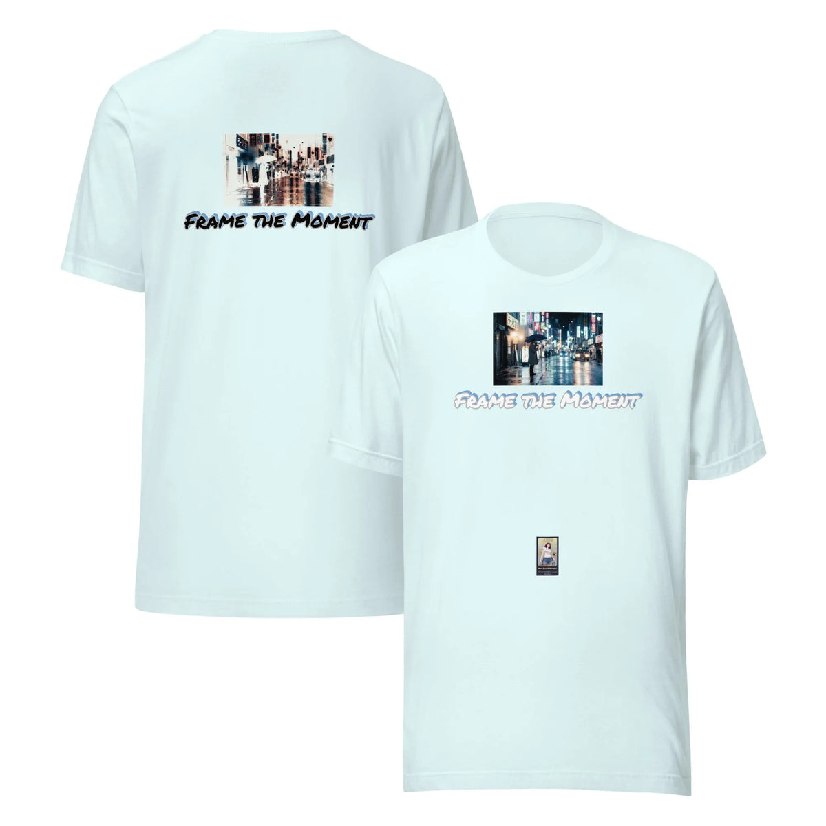 Photo#3 Unisex t-shirt in Heather Ice Blue – Vorderansicht
