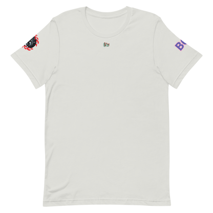 GymT unisex T-Shirt, Natural/Weiß, kleines Brustlogo