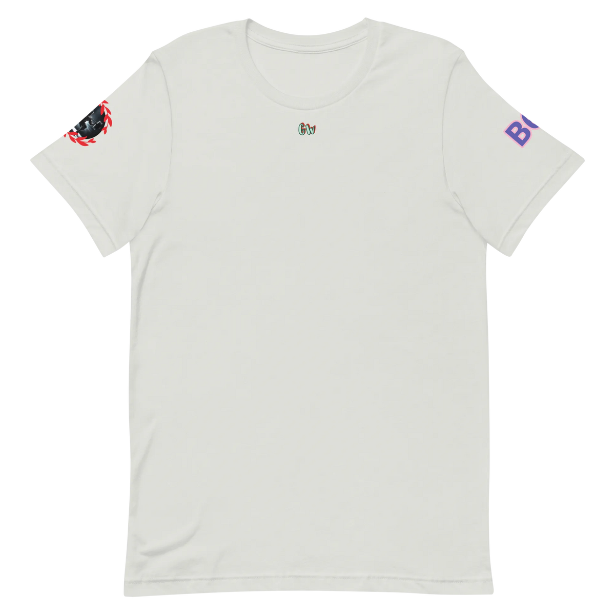 GymT unisex T-Shirt, Natural/Weiß, kleines Brustlogo