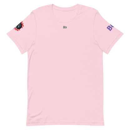 GymT unisex T-Shirt, Soft Pink, kleines Brustlogo