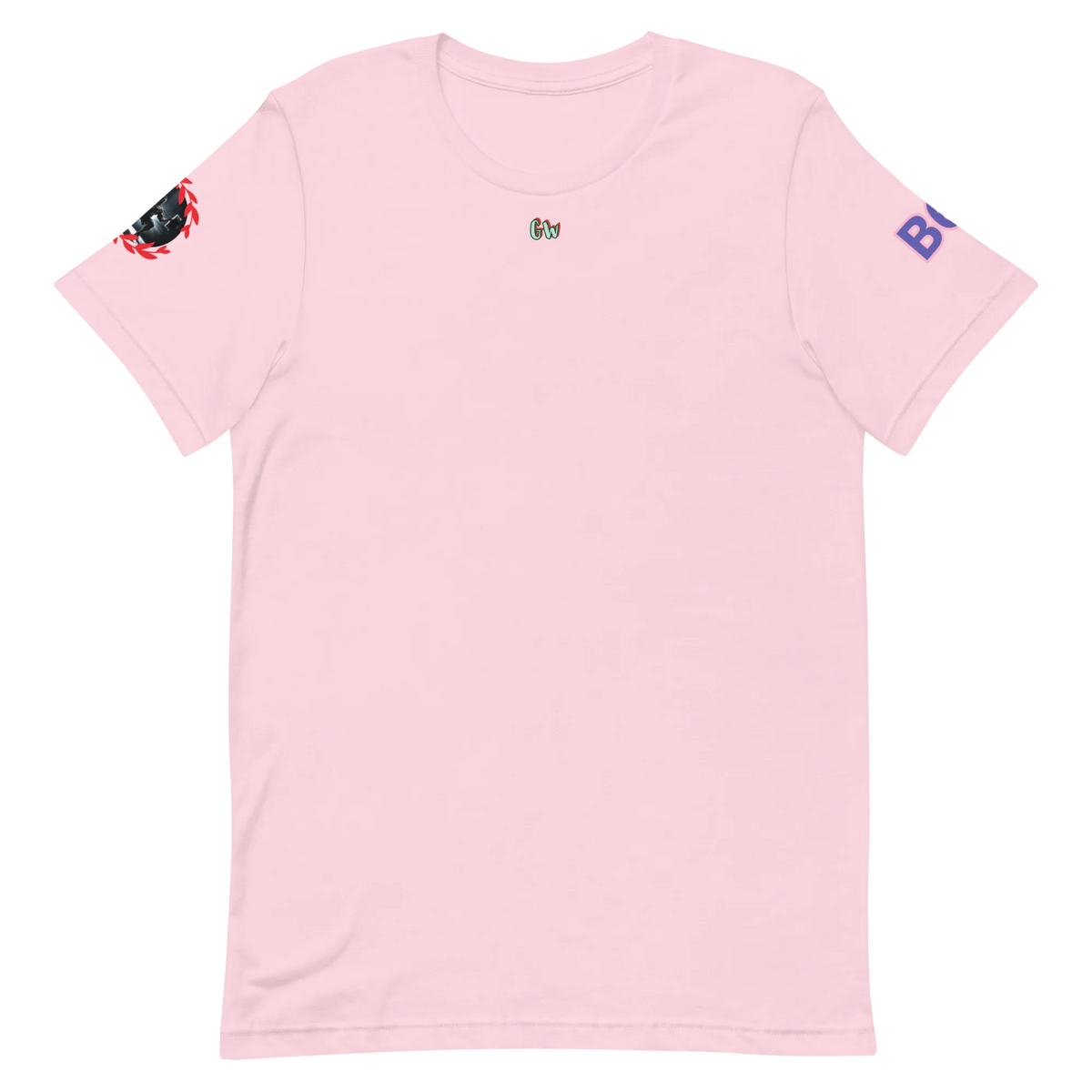 GymT unisex T-Shirt, Soft Pink, kleines Brustlogo